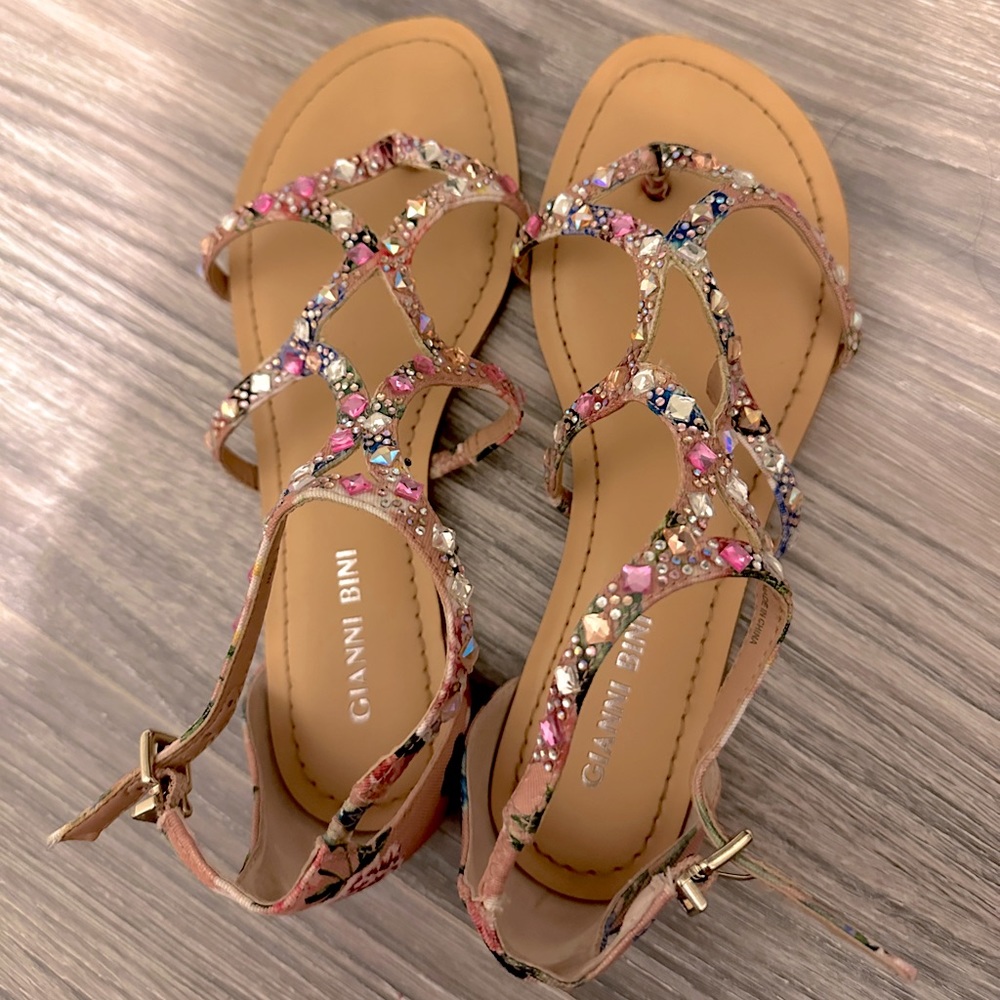 Gianni bini jeweled sandals
